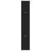 Stella Homewares Apothecary Cabinet Black 30x41x174.5 cm Engineered Wood