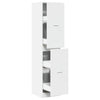 Stella Homewares Apothecary Cabinet White 40x41x174.5 cm Engineered Wood