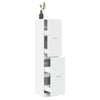 Stella Homewares Apothecary Cabinet White 40x41x174.5 cm Engineered Wood