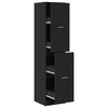 Stella Homewares Apothecary Cabinet Black 40x41x174.5 cm Engineered Wood