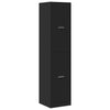Stella Homewares Apothecary Cabinet Black 40x41x174.5 cm Engineered Wood