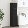Stella Homewares Apothecary Cabinet Black 40x41x174.5 cm Engineered Wood