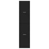 Stella Homewares Apothecary Cabinet Black 40x41x174.5 cm Engineered Wood
