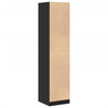 Stella Homewares Apothecary Cabinet Black 40x41x174.5 cm Engineered Wood