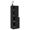 Stella Homewares Apothecary Cabinet Black 40x41x174.5 cm Engineered Wood