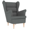 Stella Homewares Armchair Dark Grey 74x84x100 cm Fabric