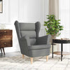 Stella Homewares Armchair Dark Grey 74x84x100 cm Fabric