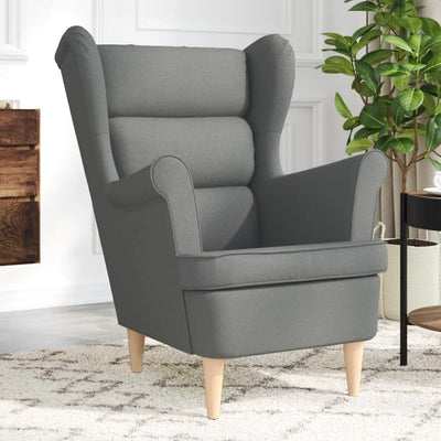 Stella Homewares Armchair Dark Grey 74x84x100 cm Fabric