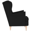 Stella Homewares Armchair Black 74x84x100 cm Fabric