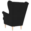 Stella Homewares Armchair Black 74x84x100 cm Fabric