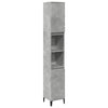 Stella Homewares Bathroom Cabinet Concrete Grey 30x30x190 cm Engineered Wood