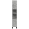 Stella Homewares Bathroom Cabinet Concrete Grey 30x30x190 cm Engineered Wood