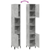 Stella Homewares Bathroom Cabinet Concrete Grey 30x30x190 cm Engineered Wood