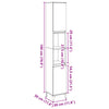 Stella Homewares Bathroom Cabinet Concrete Grey 30x30x190 cm Engineered Wood