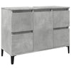 Stella Homewares Sink Cabinet Concrete Grey 80x33x60 cm Engineered Wood