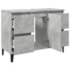 Stella Homewares Sink Cabinet Concrete Grey 80x33x60 cm Engineered Wood