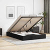 Stella Homewares Ottoman Storage Bed Frame without Mattress Black Double Faux Leather