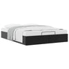 Stella Homewares Ottoman Storage Bed Frame without Mattress Black Queen Faux Leather