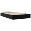 Stella Homewares Ottoman Storage Bed Frame without Mattress Black King Single Faux Leather