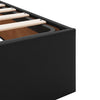 Stella Homewares Ottoman Storage Bed Frame without Mattress Black King Single Faux Leather