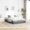 Stella Homewares Ottoman Storage Bed Frame without Mattress Dark Grey Double Fabric