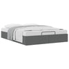 Stella Homewares Ottoman Storage Bed Frame without Mattress Dark Grey Double Fabric