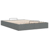 Stella Homewares Ottoman Storage Bed Frame without Mattress Dark Grey Double Fabric