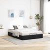 Stella Homewares Ottoman Storage Bed Frame without Mattress Black Double Fabric