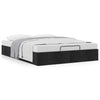 Stella Homewares Ottoman Storage Bed Frame without Mattress Black Double Fabric
