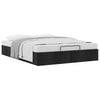 Stella Homewares Ottoman Storage Bed Frame without Mattress Black Double Fabric