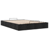 Stella Homewares Ottoman Storage Bed Frame without Mattress Black Double Fabric