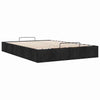 Stella Homewares Ottoman Storage Bed Frame without Mattress Black Double Fabric