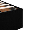 Stella Homewares Ottoman Storage Bed Frame without Mattress Black Double Fabric