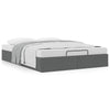 Stella Homewares Ottoman Storage Bed Frame without Mattress Dark Grey Queen Fabric