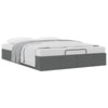 Stella Homewares Ottoman Storage Bed Frame without Mattress Dark Grey Queen Fabric