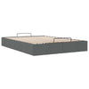 Stella Homewares Ottoman Storage Bed Frame without Mattress Dark Grey Queen Fabric