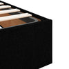 Stella Homewares Ottoman Storage Bed Frame without Mattress Black Queen Fabric