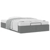 Stella Homewares Ottoman Storage Bed Frame without Mattress Dark Grey King Single Fabric