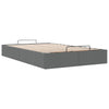 Stella Homewares Ottoman Storage Bed Frame without Mattress Dark Grey King Single Fabric
