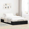 Stella Homewares Ottoman Storage Bed Frame without Mattress Black King Single Fabric