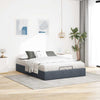 Stella Homewares Ottoman Storage Bed Frame No Mattress Dark Grey Double Velvet