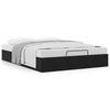 Stella Homewares Ottoman Storage Bed Frame No Mattress Black Double Velvet