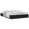 Stella Homewares Ottoman Storage Bed Frame No Mattress Black Double Velvet