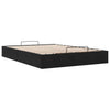Stella Homewares Ottoman Storage Bed Frame No Mattress Black Double Velvet