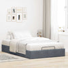 Stella Homewares Ottoman Storage Bed Frame No Mattress Dark Grey King Single Velvet