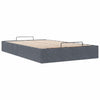 Stella Homewares Ottoman Storage Bed Frame No Mattress Dark Grey King Single Velvet