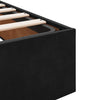 Stella Homewares Ottoman Storage Bed Frame No Mattress Black King Single Velvet