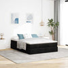 Stella Homewares Ottoman Bed with Mattress Black Queen Faux Leather