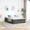 Stella Homewares Ottoman Bed with Mattress Dark Grey Queen Fabric