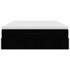 Stella Homewares Ottoman Bed with Mattress Black Queen Fabric